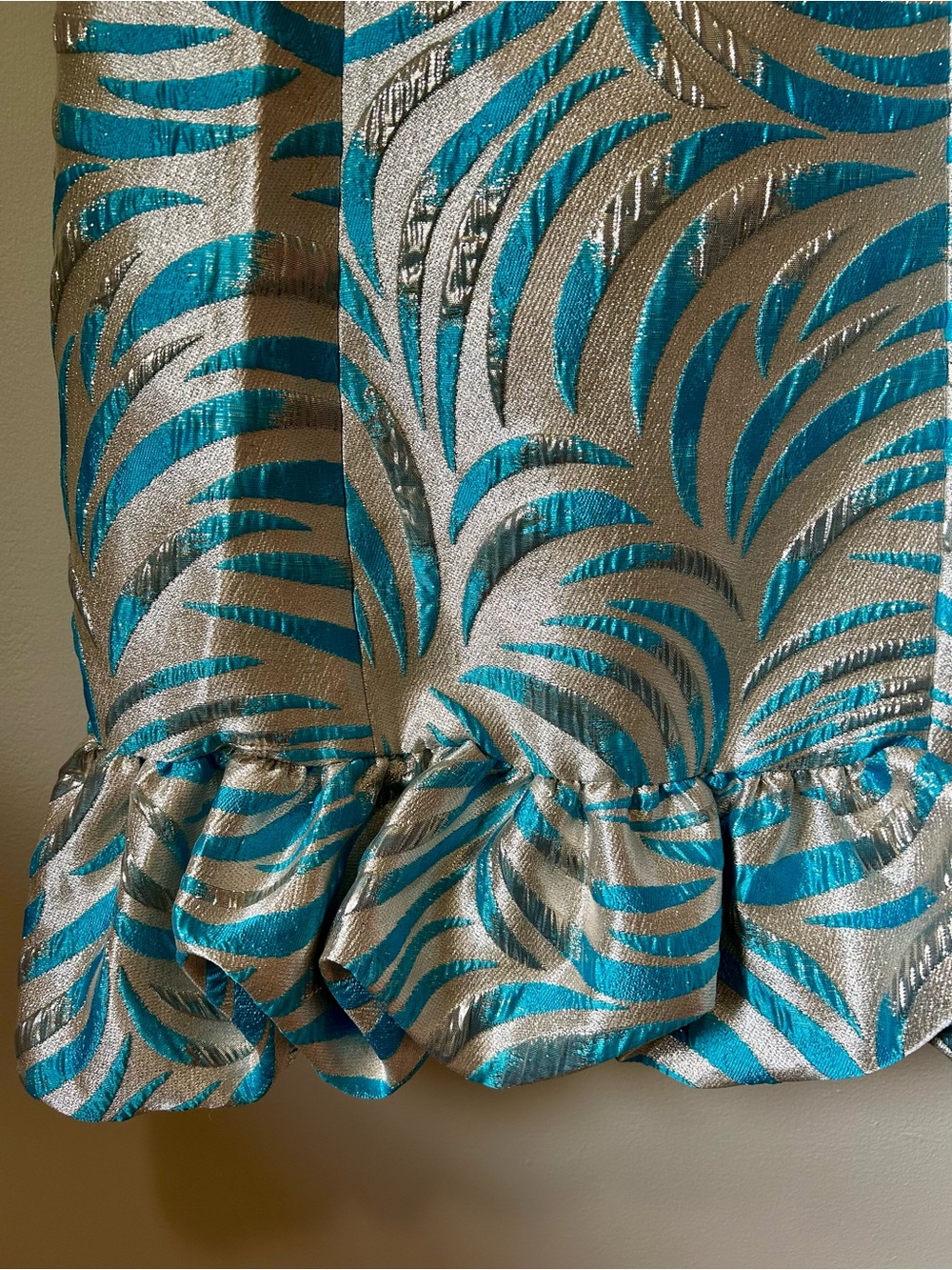 Lilly Pulitzer Faylinn Shift Dress Breezy Aqua Midnight Sparks Brocade 10 NWT - Picture 2 of 14